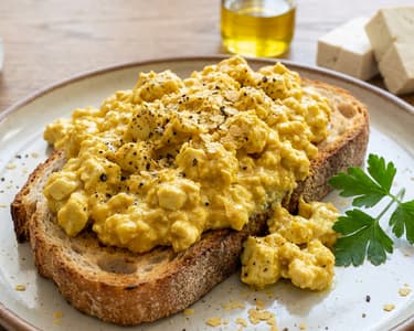 Tofu Scrambled Toast