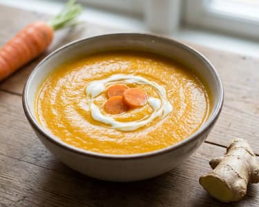Carrot Cream Soup with Ginger