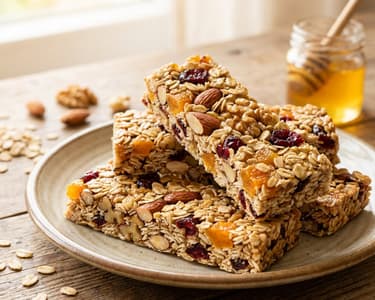 Homemade Cereal Bars with Five Ingredients