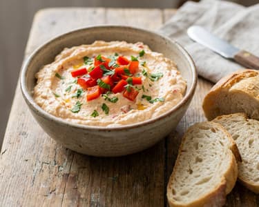 Budapest Spread with Cottage Cheese and Bell Pepper