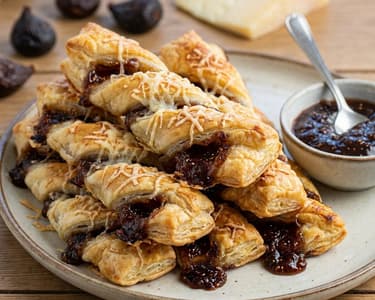 Puff Pastry Sticks with Figs and Pecorino