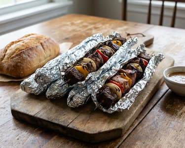 Traditional Oven-Baked Skewers in Foil