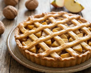 Caramelized Apple and Walnut Tart