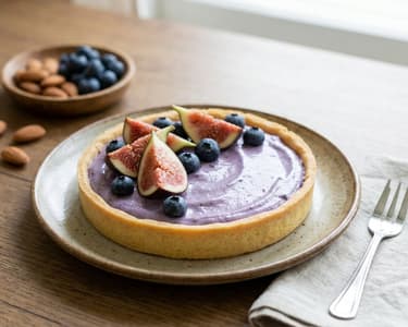 Creamy Blueberry and Fig Tart