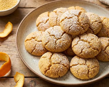 Polenta and Orange Peel Cookies