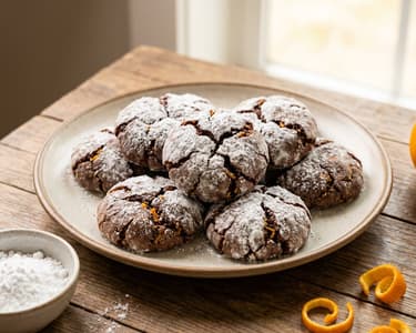 Cracked Orange and Cocoa Cookies