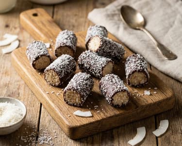 Coconut and Chocolate Rolls (No-Bake)