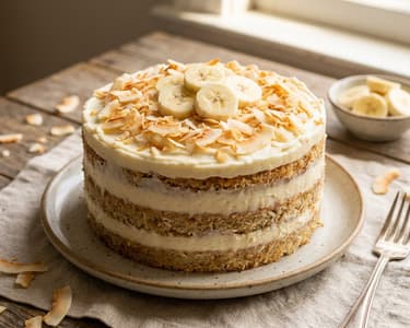 Coconut and Banana Cake