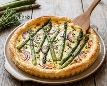 Green Asparagus and Ricotta Tart | Spring Recipe