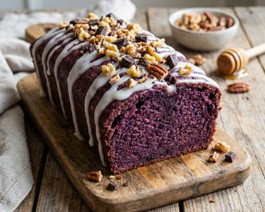 Purple Carrot and Honey Loaf Cake