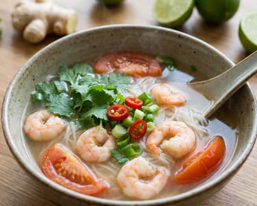 Bún tôm – Vietnamese shrimp noodle soup
