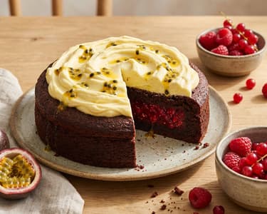 Chocolate Passion Fruit Cake
