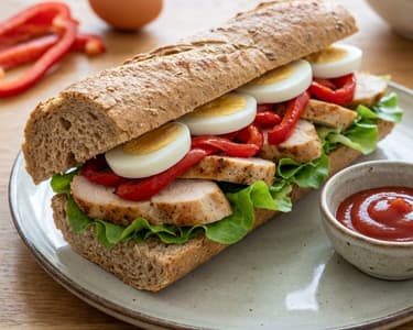 Chicken and Roasted Pepper Sandwich