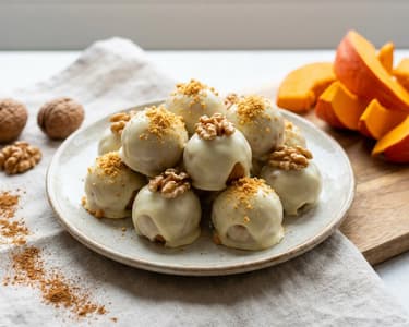 Pumpkin Bites in White Chocolate