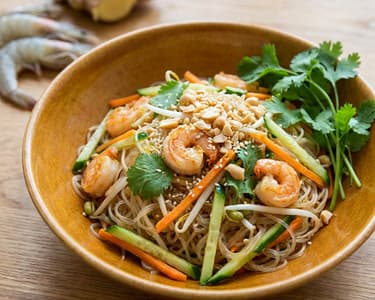 Nộm miến tôm - Vietnamese salad with rice noodles and shrimp