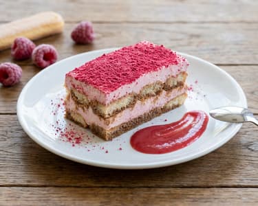 Tiramisu cu zmeură