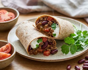 Beef and Red Bean Burrito