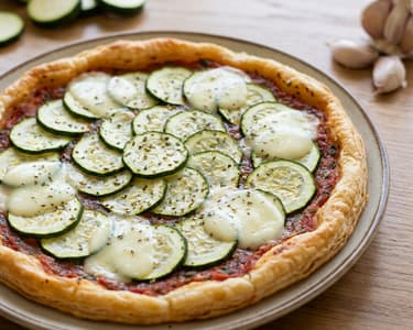 Savory zucchini tart