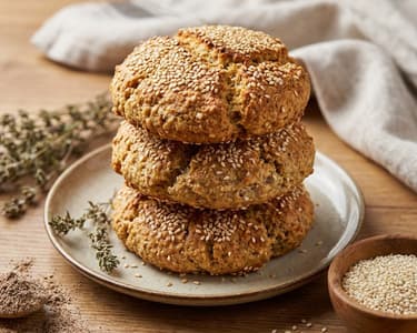 Cottage Cheese and Rye Buns
