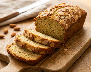Zucchini and Almond Bread | Healthy Low Carb Recipe