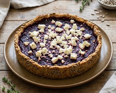 Beetroot and Telemea Cheese Quiche