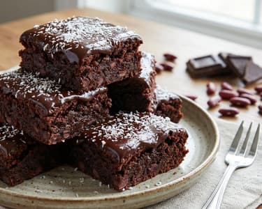Healthy Brownie with Red Beans and Chocolate