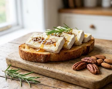Camembert stuffed with nut and honey