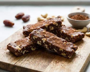 RAW Date and Cashew Bars | Healthy No-Bake Snack