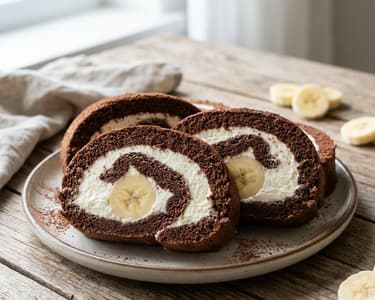 Chocolate and Banana Roll