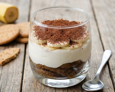 Sugar-free Biscuit and Banana Dessert