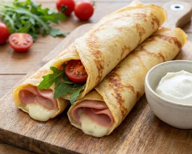 Stuffed Pancakes for a Snack