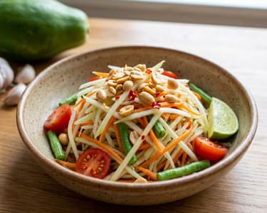 Green Papaya Salad | Refreshing Som Tam Thai