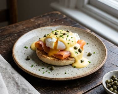Eggs Benedict with smoked salmon
