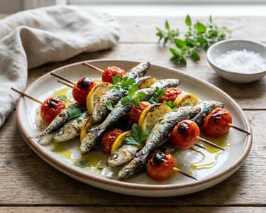 Grilled Sardines with Herbs and Lemon
