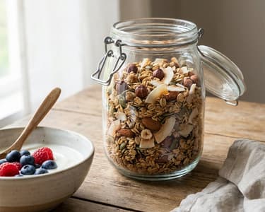 Crunchy Granola with Coconut and Nuts