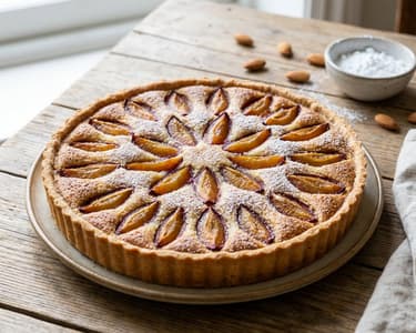 Frangipane Tart with Pepper and Plums