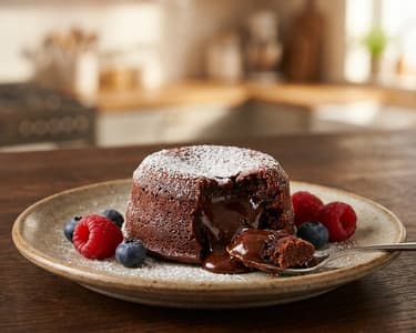 Chocolate Lava Cake Dessert (Vegan)