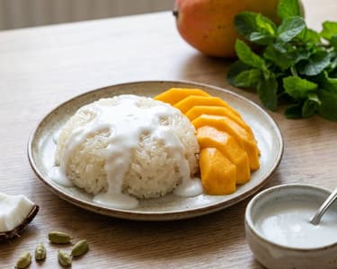 Mango Sticky Rice (Sticky Rice with Mango)