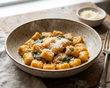 Pumpkin Gnocchi with Sage