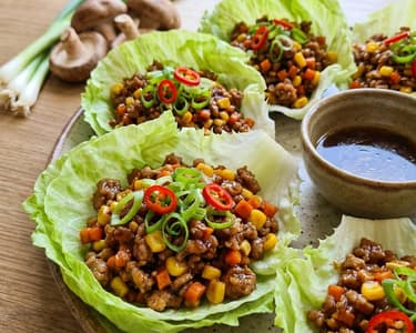 San Choy Bao - Minced Meat Lettuce Wraps