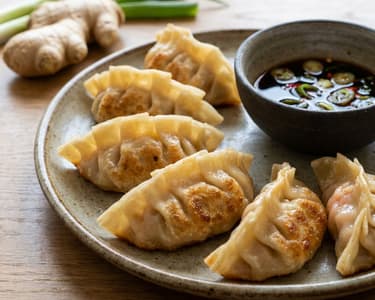 Asian Dumplings with Shrimp