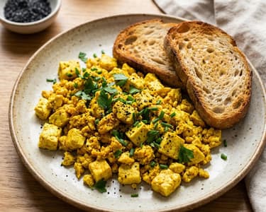 Omletă de tofu (Tofu Scrambled)