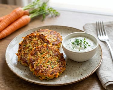 Tuna and Potato Patties with Vegetables