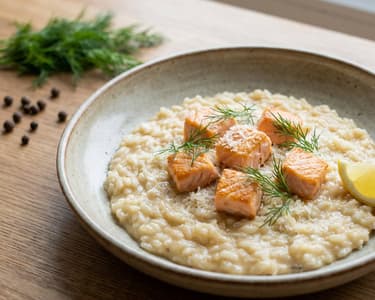 Salmon and Dill Risotto