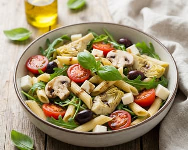 Salată de vară cu legume și mozzarella