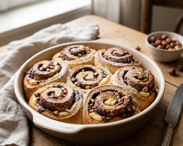 Chocolate and Hazelnut Cream Snails