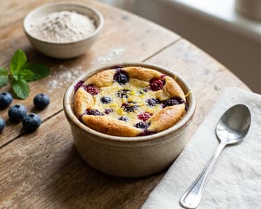 Berry and Spelt Flour Clafoutis
