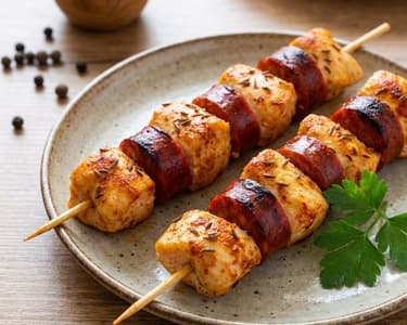 Chicken and Chorizo Skewers