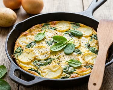 Potato and Spinach Frittata