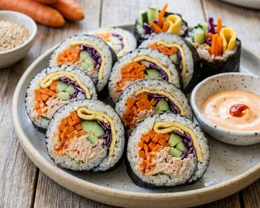 Tuna and Vegetable Kimbap